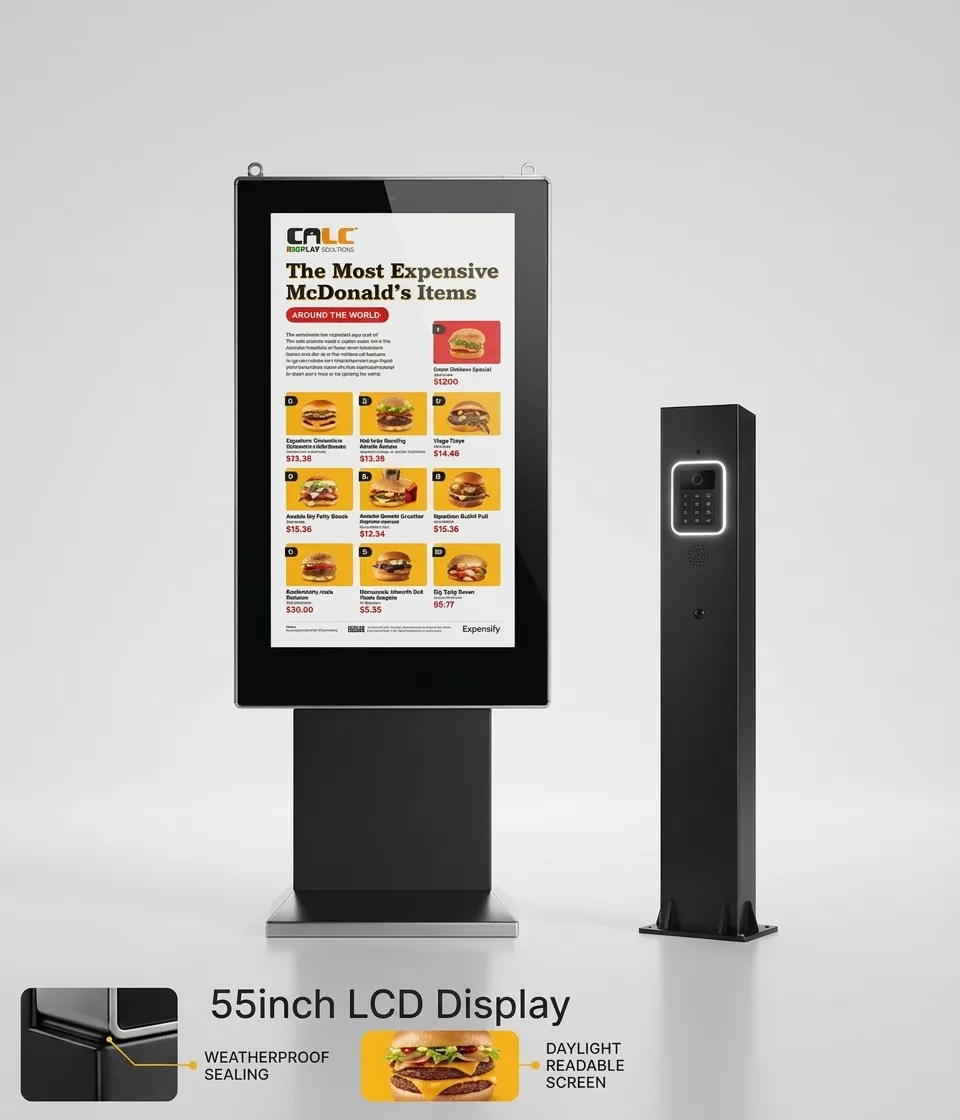 digital menu board kit