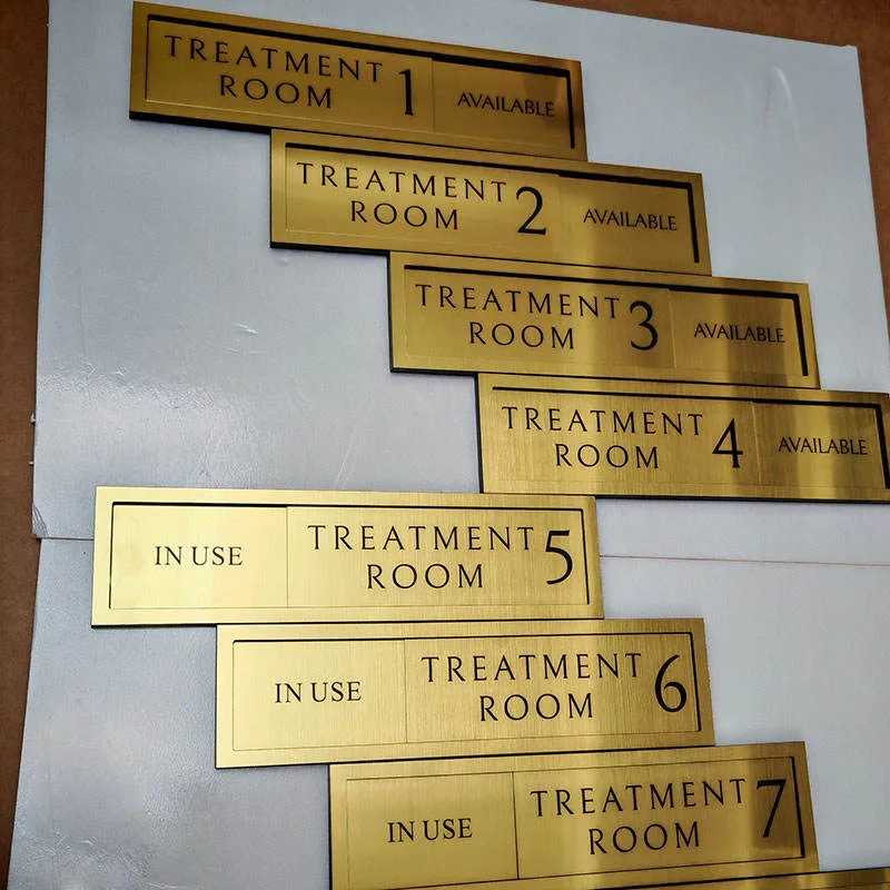 brass name plates